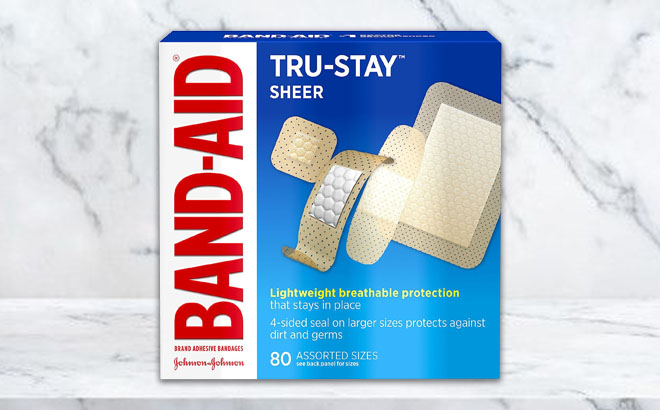 Band Aid Assorted Sizes Adhesive Bandages 80 Count