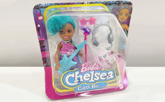 Barbie Chelsea Can Be Playset with Brunette Chelsea Rocksta Doll