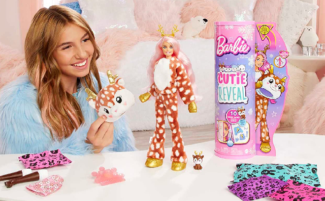 Barbie Doll Cutie Reveal 10 Piece Surprise Set