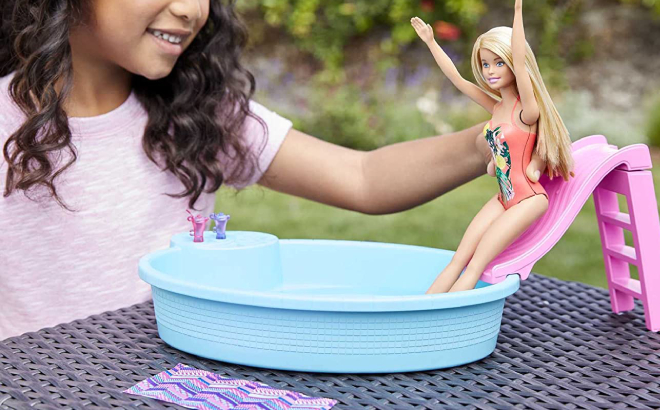 Barbie Doll Pool Playset