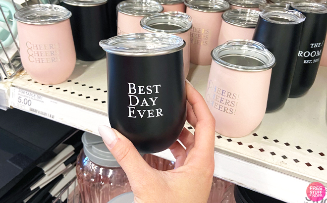 Best Day Ever Wine Tumbler