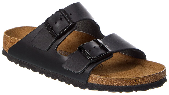 Birkenstock Arizona Narrow Fit Leather Sandal in Black