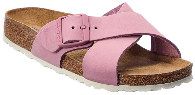 Birkenstock Siena II Narrow Fit Leather Sandal in Pink