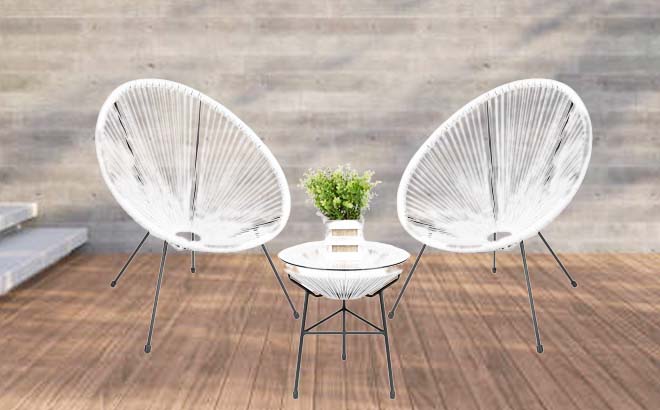 Bistro 3 Piece Set White