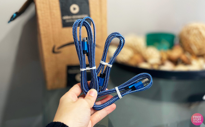 Blue Lightning Cable 5 Pack