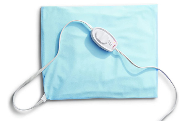 Blue Sunbeam Heating Pad for Back Neck and Shoulder Pain