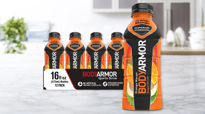 Body Armor Sports Drink Orange Mango Pack of 12