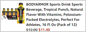 Body Armor Sports Drink Tropical Punch Checkout Screenshot
