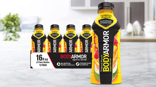 Body Armor Sports Drink Tropical Punch Pack of 12