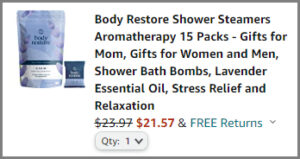 Body Restore Shower Steamer Discount