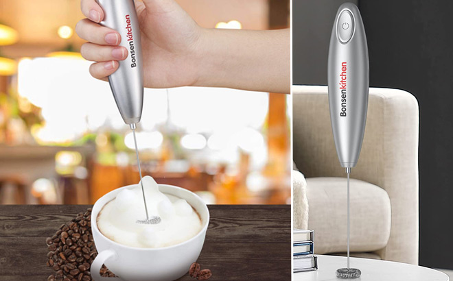 Bonsenkitchen Handheld Milk Frother