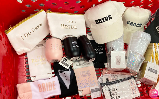 Bridal Party Items in a Target Cart