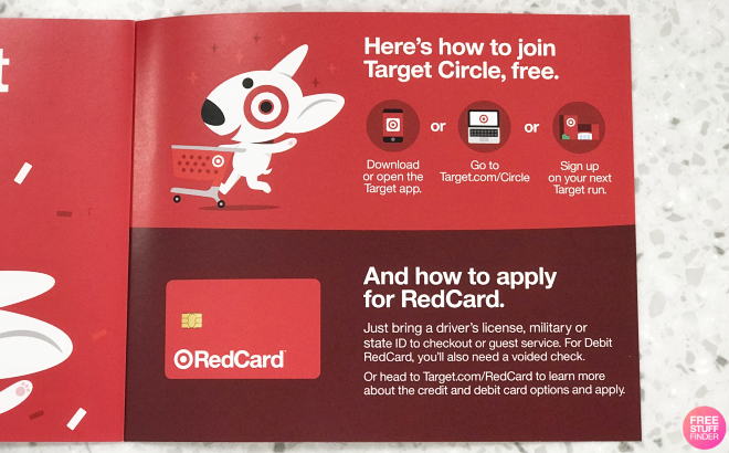 Brochure Explaining How to Join Target Circle and apply for RedCard
