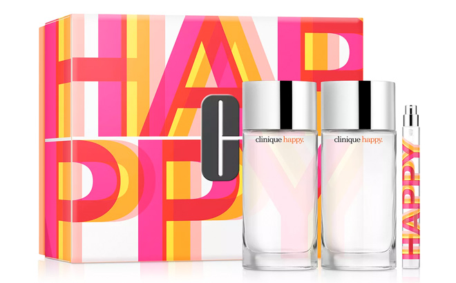 CLINIQUE 3 Pc Whole Lotta Happy Fragrance Gift Set Created for Macys
