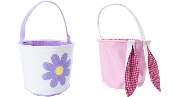 Canvas and Bunny Ears Easter Baskets