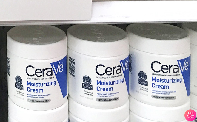 CeraVe Moisturizing Cream on a Shelf