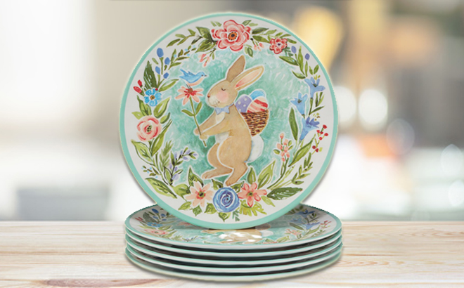 Certified International Joy of Easter Dinner Plates