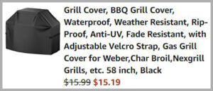 Checkout page of Barbecue Grill Cover