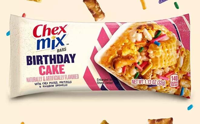 Chex Mix Snack Bars Birthday Cake 12 Count