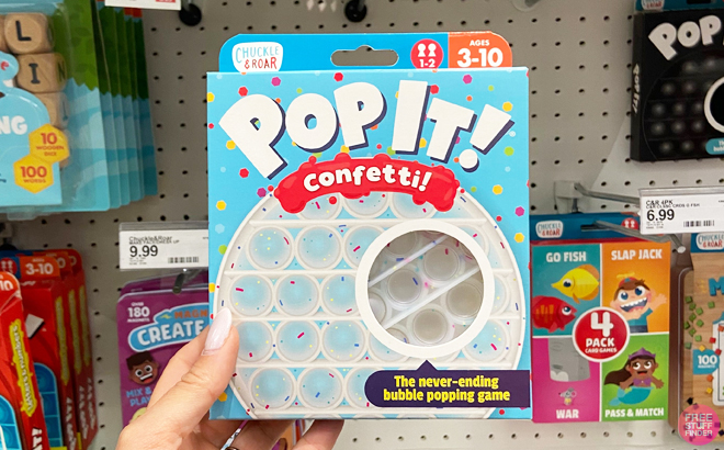 Chuckle Roar Pop It Confetti Fidget and Sensory Game