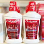 Colgate Optic White Mouthwash on a Shelf