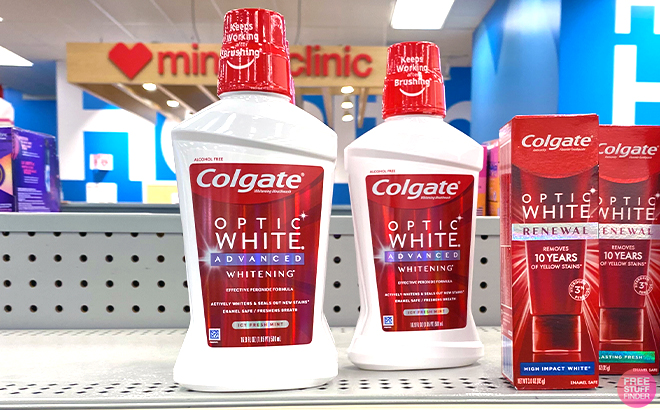 Colgate Optic White Whitening Mouthwash 16 9 Ounce