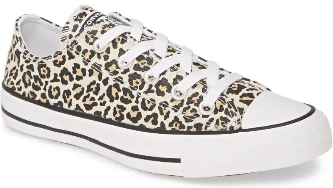 Converse Chuck Taylor All Star Leopard Print Sneaker on a White Background