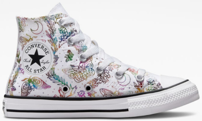 Converse Kids Chuck Taylor All Star Butterfly Shine Shoes 1