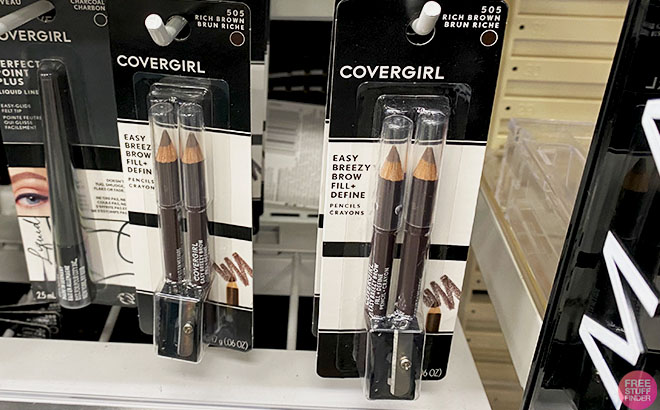CoverGirl Easy Breezy Brow Fill Define Pencils On A Shelf 2