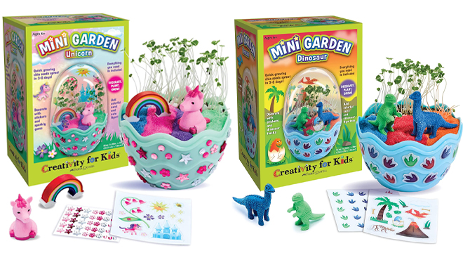 Creativity for Kids Unicorn Dinosaur Mini Gardens
