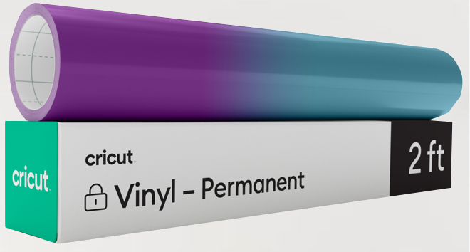 Cricut Heat Activated Vinyl Permanent on a Gray Background