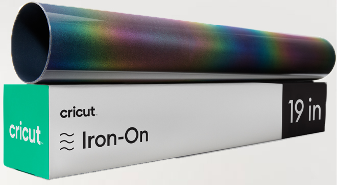 Cricut Vinyl Reflective Iron On on a Gray Background