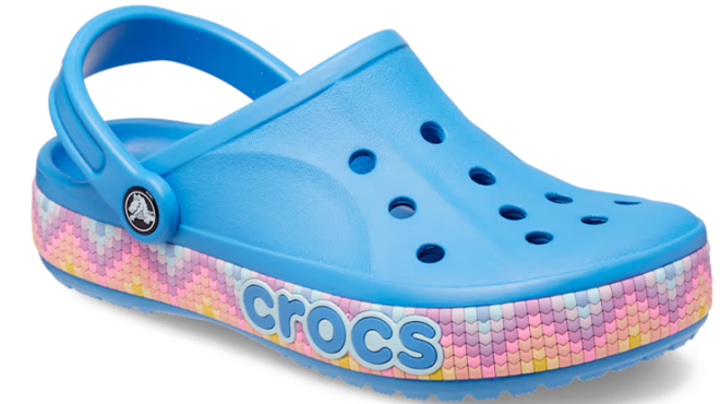 Crocs Bayaband Chevron Band Clog in Powder Blue Color