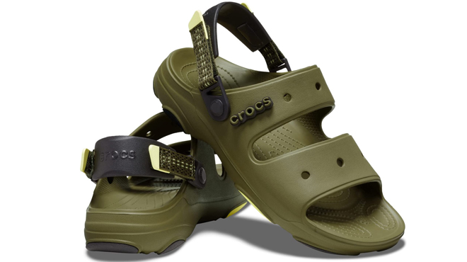 Crocs Classic All Terrain Slide Sandal in Aloe color