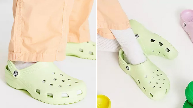 Crocs Classic Clogs in Celery
