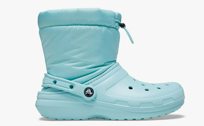 Crocs Classic Neo Puff Lined Boot in Pure Water Color