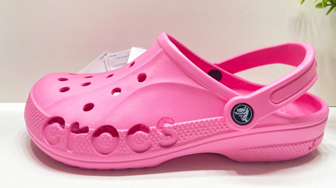 Crocs Pink Lemonade Baya Clogs