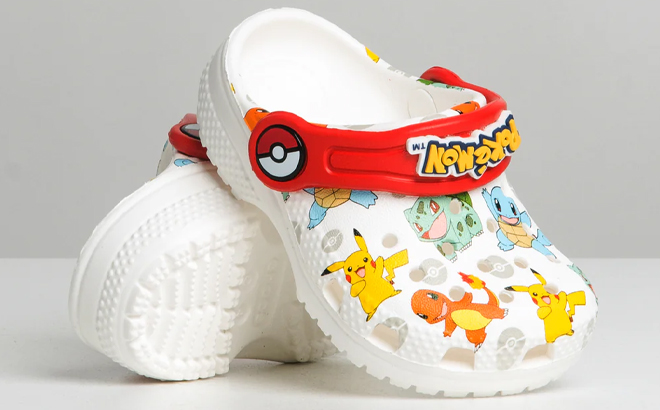 Crocs Toddler Classic Clogs with Pokemon Print