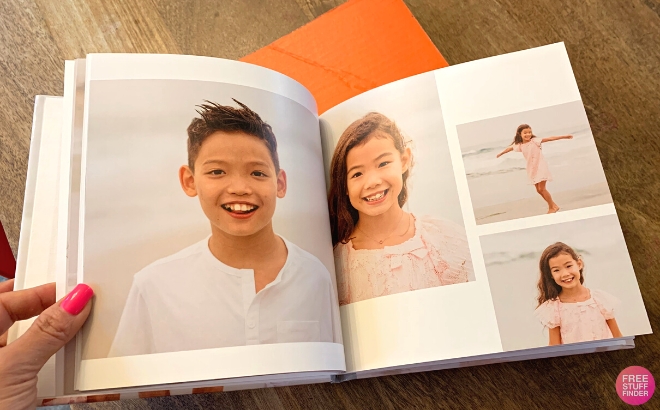 Custom Photo Book from Shutterfly on a Table