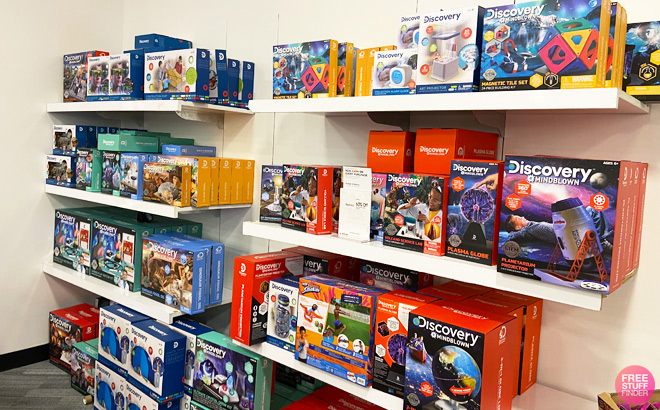 Discovery Toys on Shelves at Macys