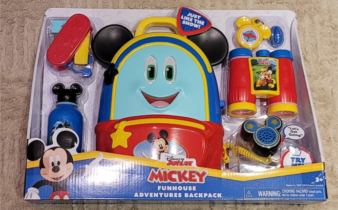 Disney Junior Mickey Mouse Funhouse Adventures Backpack Five Piece Set