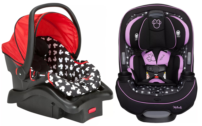 Disney Mickey Mouse Luxe Infant and Midnight Minnie Grow Car Seat