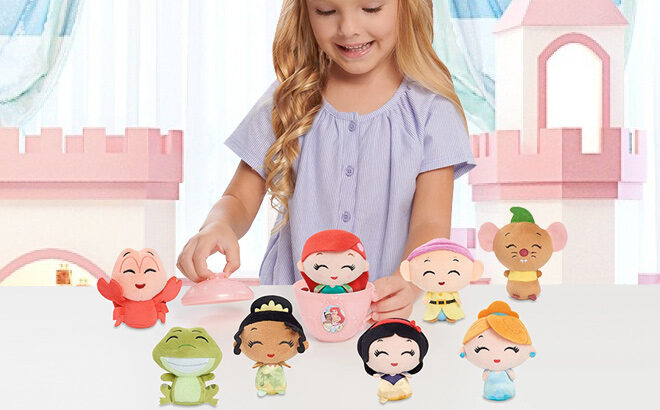 Disney Princess Mini Teacup Capsule Plush 3 Pack Set