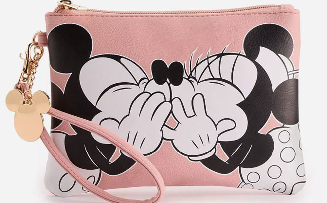 Disneys Mickey and Minnie Mouse Wristlet