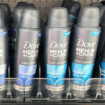Dove MenCare Dry Spray Deodorant on a Shelf