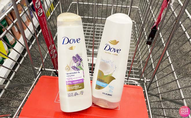 Dove Shampoo Conditioner on CVS Cart