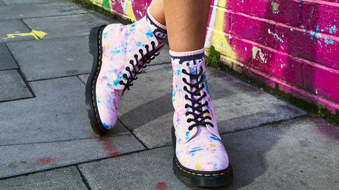 Dr Martens 1460 Pascal Boot in pink color