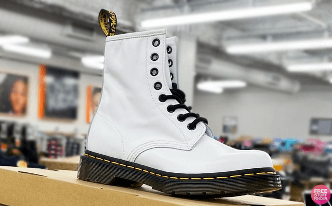 Dr Martens Womens Softy Boots White