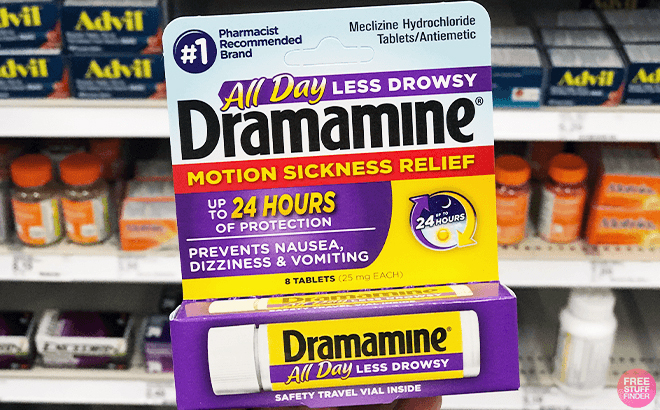 Dramamine Motion Sickness Tablets 8 Count