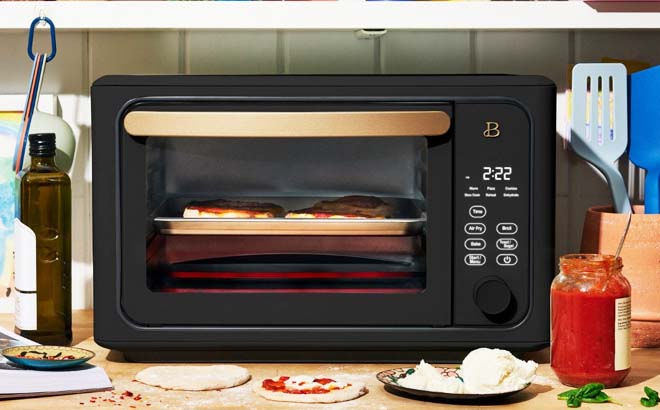 Drew Barrymore Air Fryer Toaster Oven Black Sesame